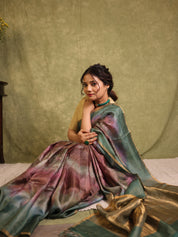 Green Multicolor Tussar Silk Saree - SRGMTSS1756