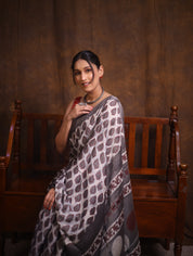 Slate Grey HBP Modal Silk Saree - SRSGMSS507