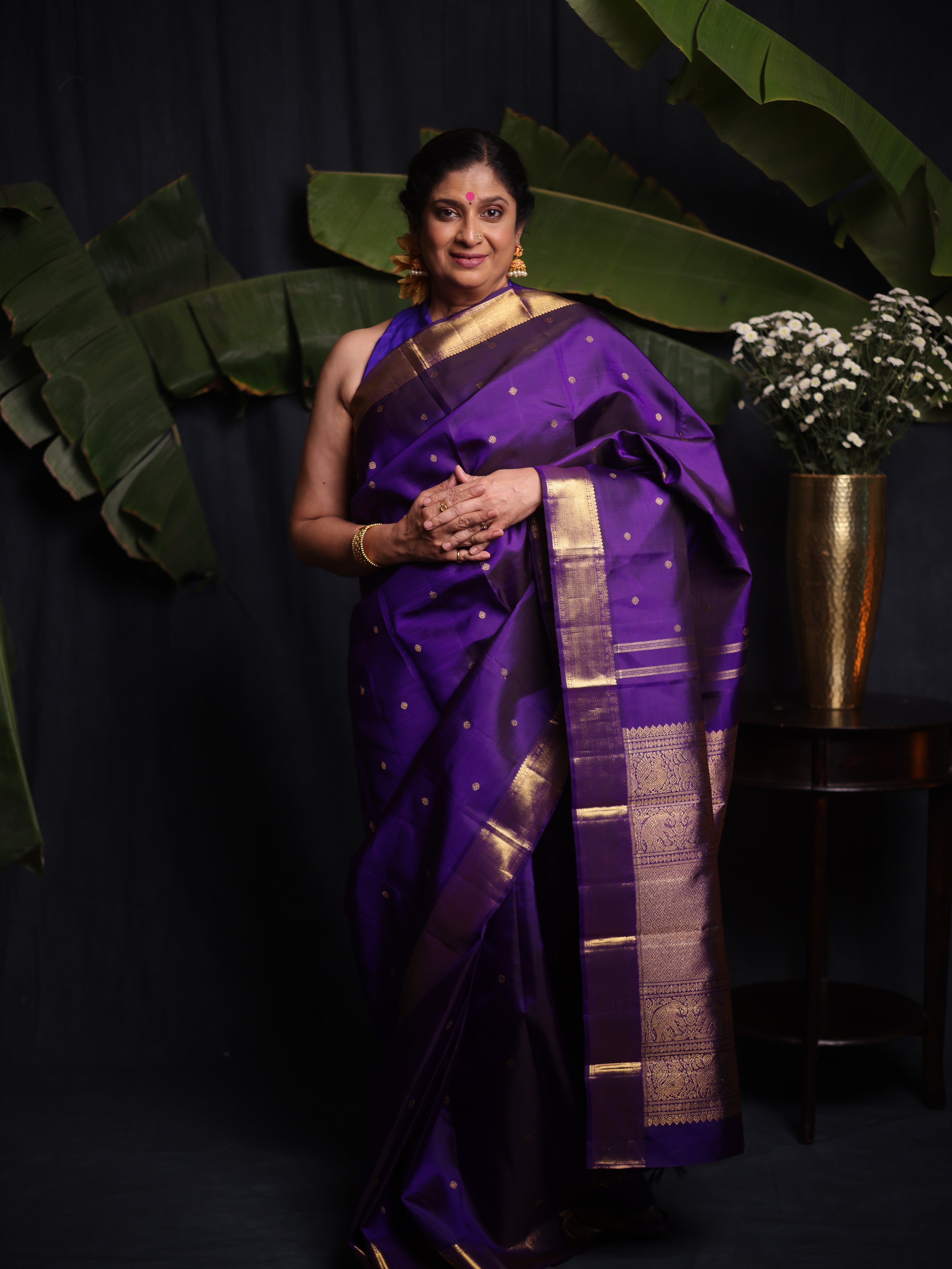 Chakrika Kanjeevaram Silk Saree - Saavari - SSCKSS09