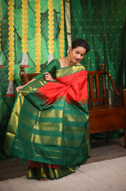 Red Kanjeevaram Silk Saree-SRRKSS137