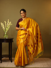 Yellow Soft Silk Saree - SRYSSS269