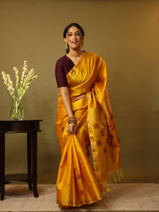 Yellow Soft Silk Saree - SRYSSS269