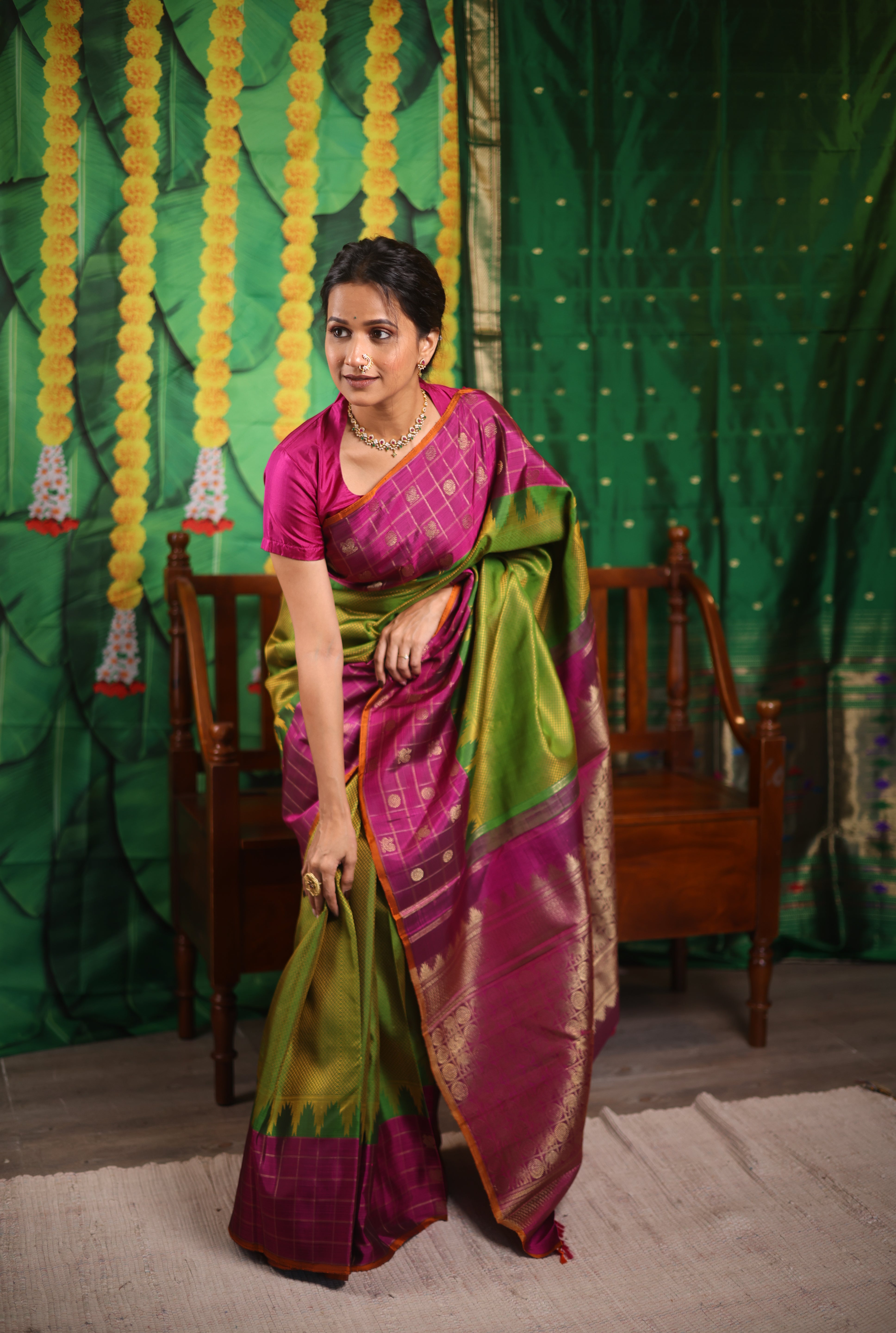 Amrapalli Kanjeevaram Silk Saree - Saavari - SSAKSS67