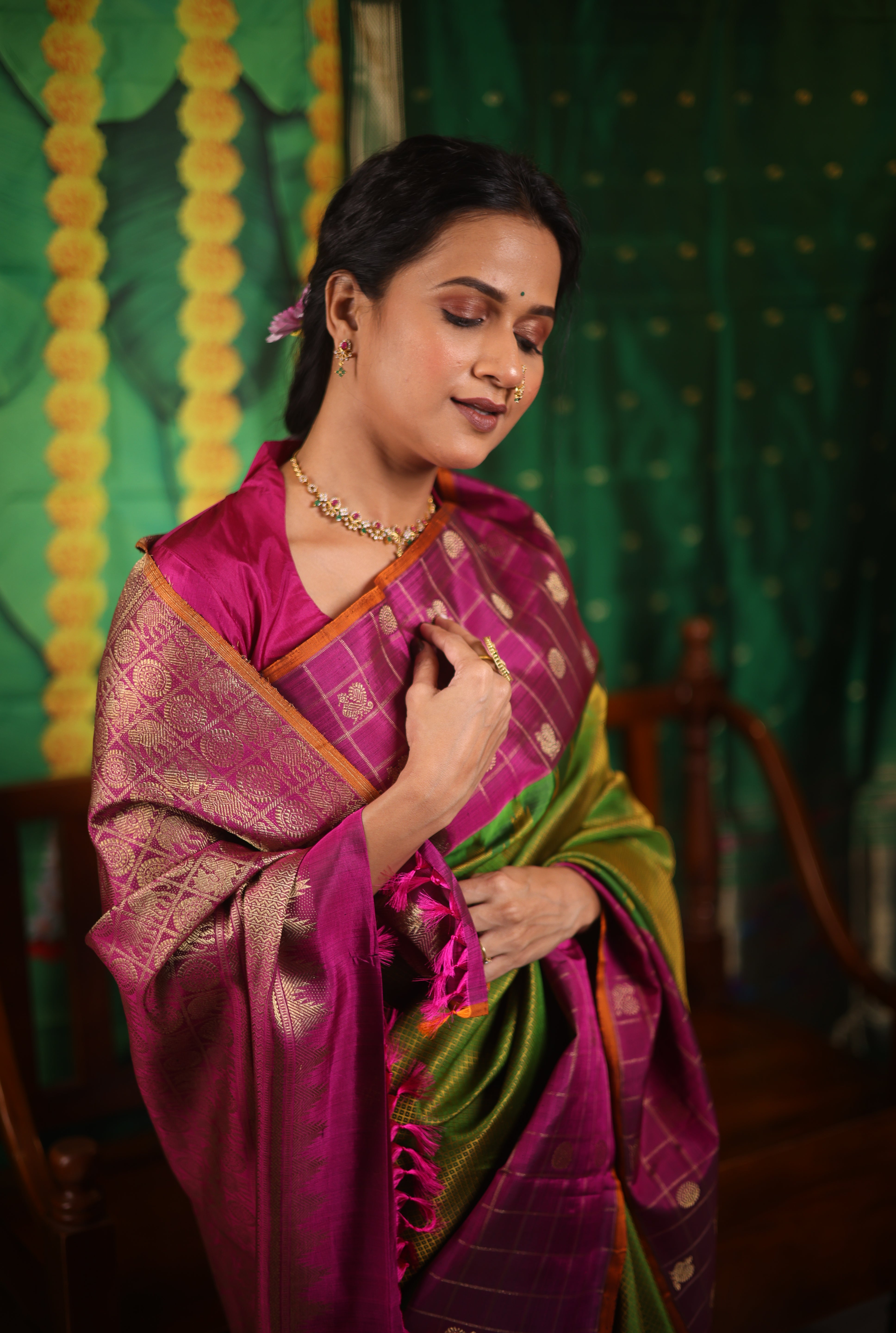 Amrapalli Kanjeevaram Silk Saree - Saavari - SSAKSS67