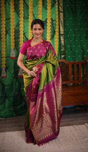 Amrapalli Kanjeevaram Silk Saree - Saavari - SSAKSS67