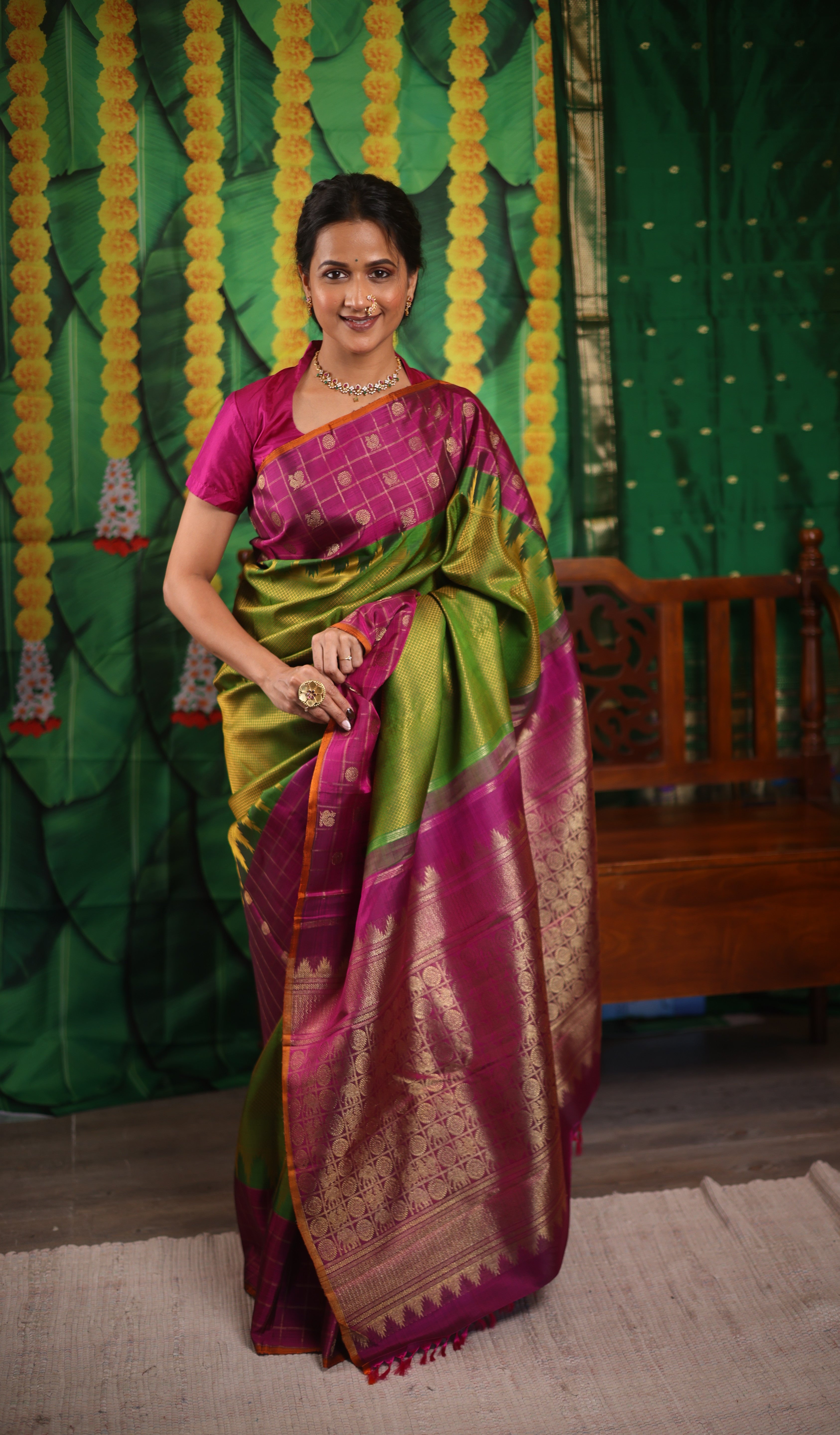 Amrapalli Kanjeevaram Silk Saree - Saavari - SSAKSS67