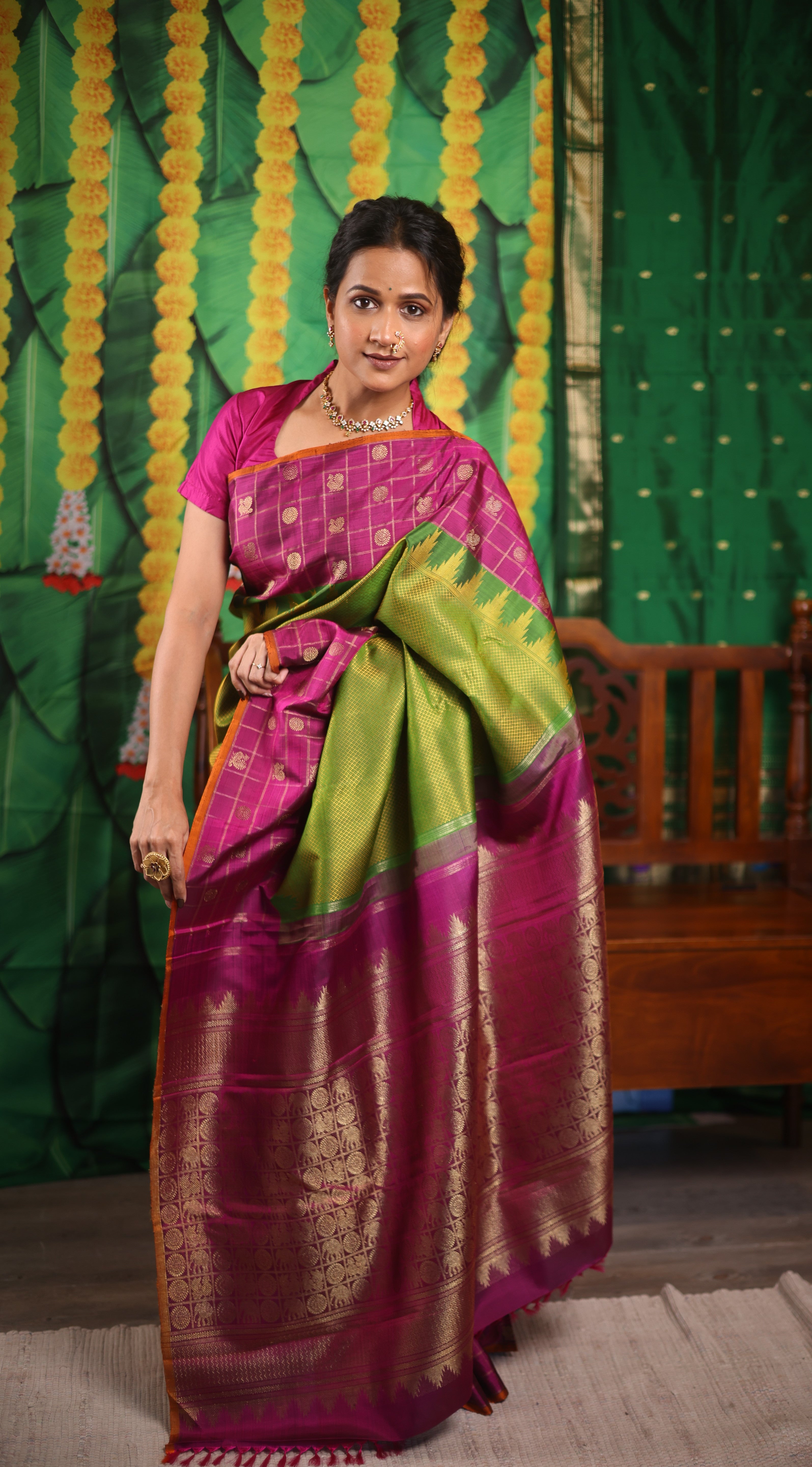 Amrapalli Kanjeevaram Silk Saree - Saavari - SSAKSS67
