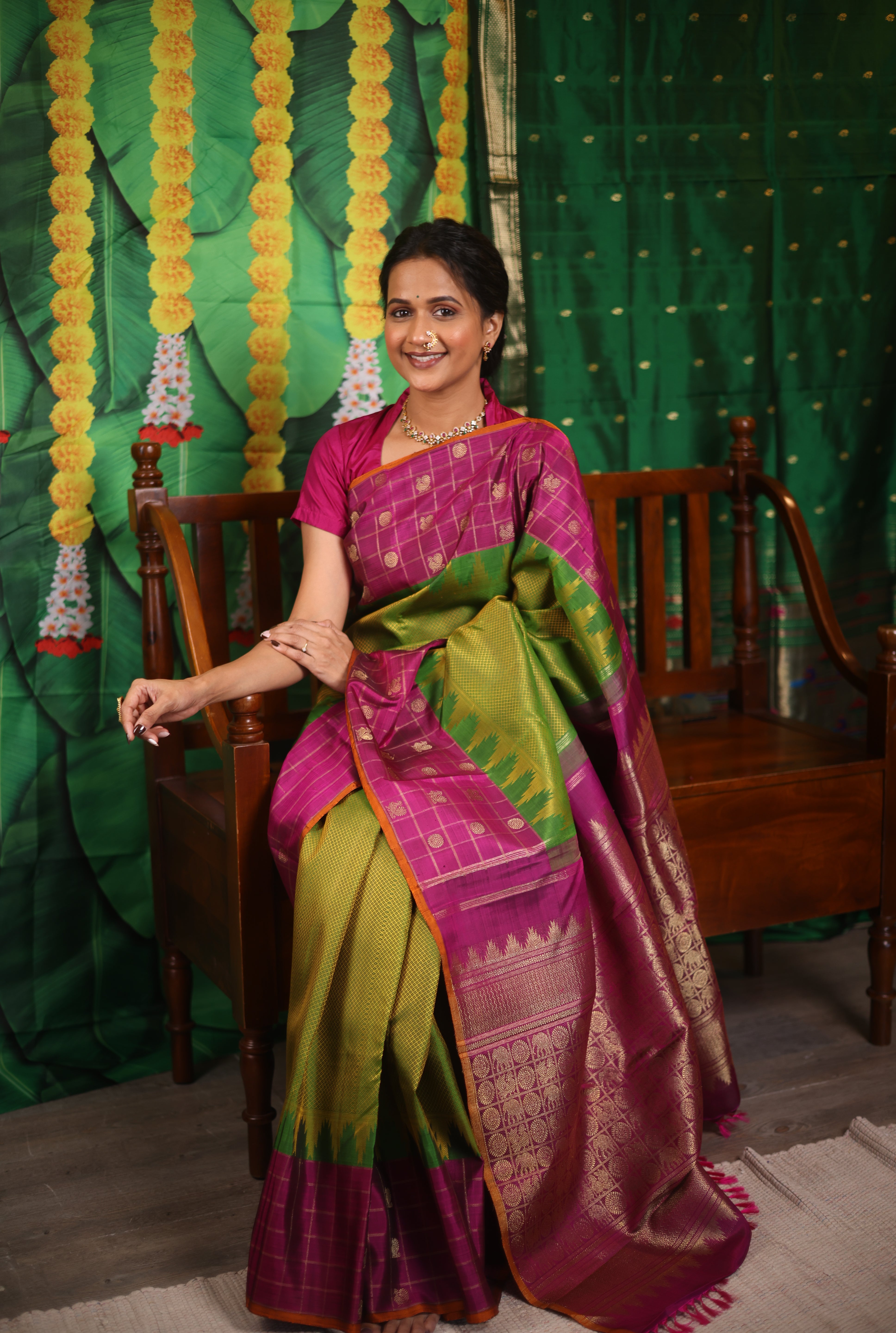 Amrapalli Kanjeevaram Silk Saree - Saavari - SSAKSS67