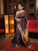 Coffee Brown Kanjivaram Silk Saree - SRCBKSS1030