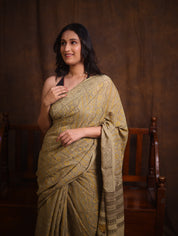Sage Green HBP Modal Silk Saree - SRSGMSS487