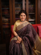 Coffee Brown Kanjivaram Silk Saree - SRCBKSS1030