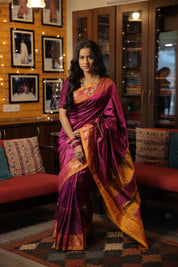 Purple Silk Ilkal Saree - SRPSIS134
