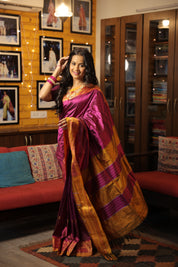 Purple Silk Ilkal Saree - SRPSIS134
