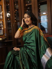 Green Silk Ilkal Saree - SRGSIS136