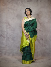 Green Kanjeevaram Silk Saree-SRGKSS445