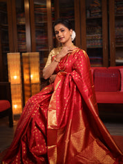 Maroon Kanjivaram Silk Saree - SRMKSS1045