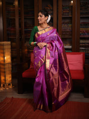 Lavender Kanjivaram Silk Saree - SRLKSS1007