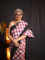 Multicolor Pochampalli Cotton Ikat Saree - SRMPCIS304