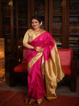 Rani Pink Kanjivaram Silk Saree - SRRPKSS1044