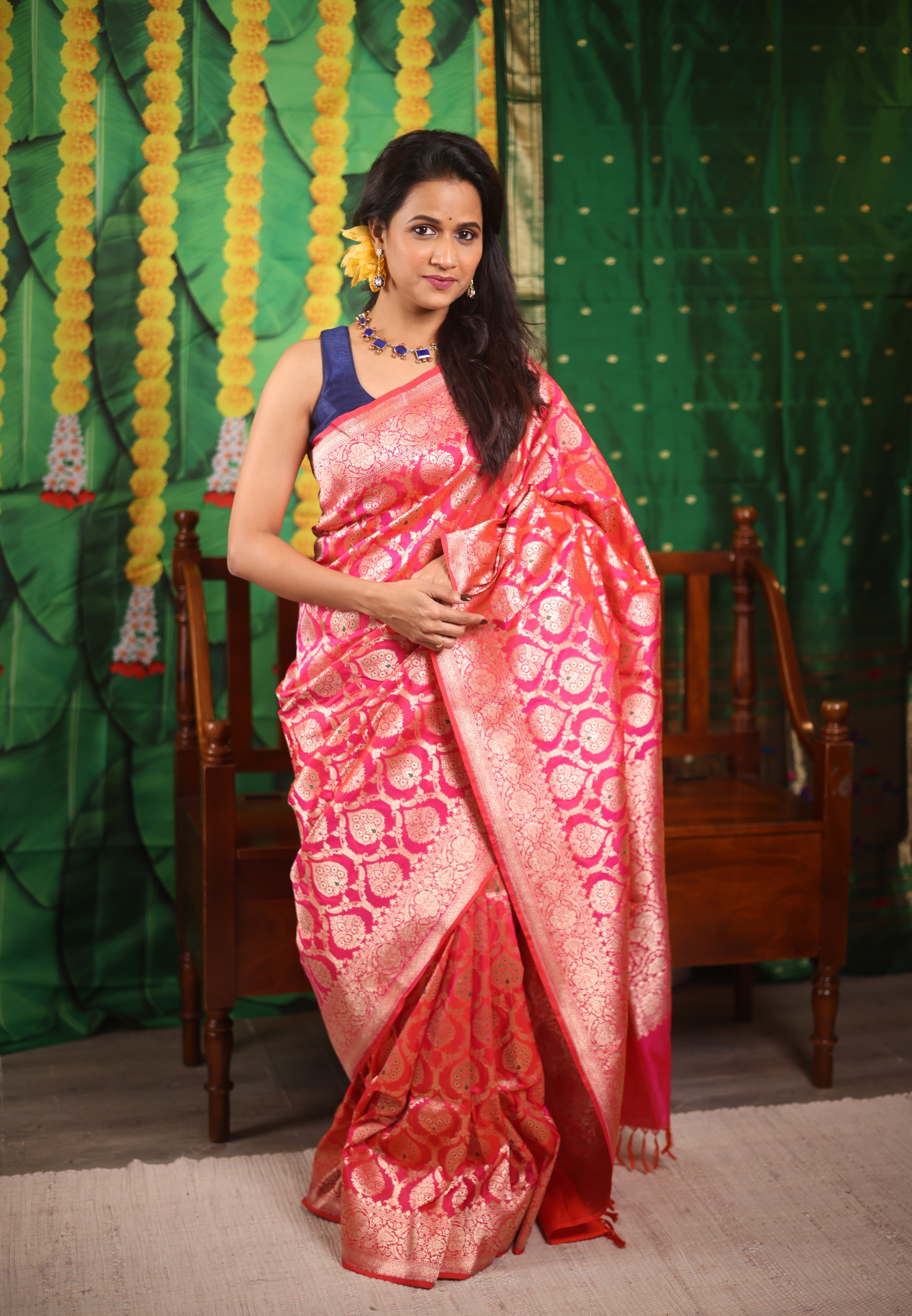 Gulzarika Banarasi Silk Saree - Saavari - SSGBSS13
