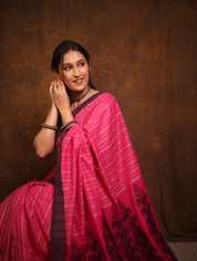 Pink Bengal Cotton Saree - SRPBCS111