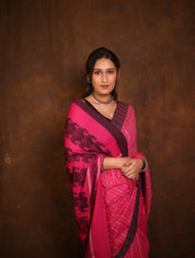 Pink Bengal Cotton Saree - SRPBCS111