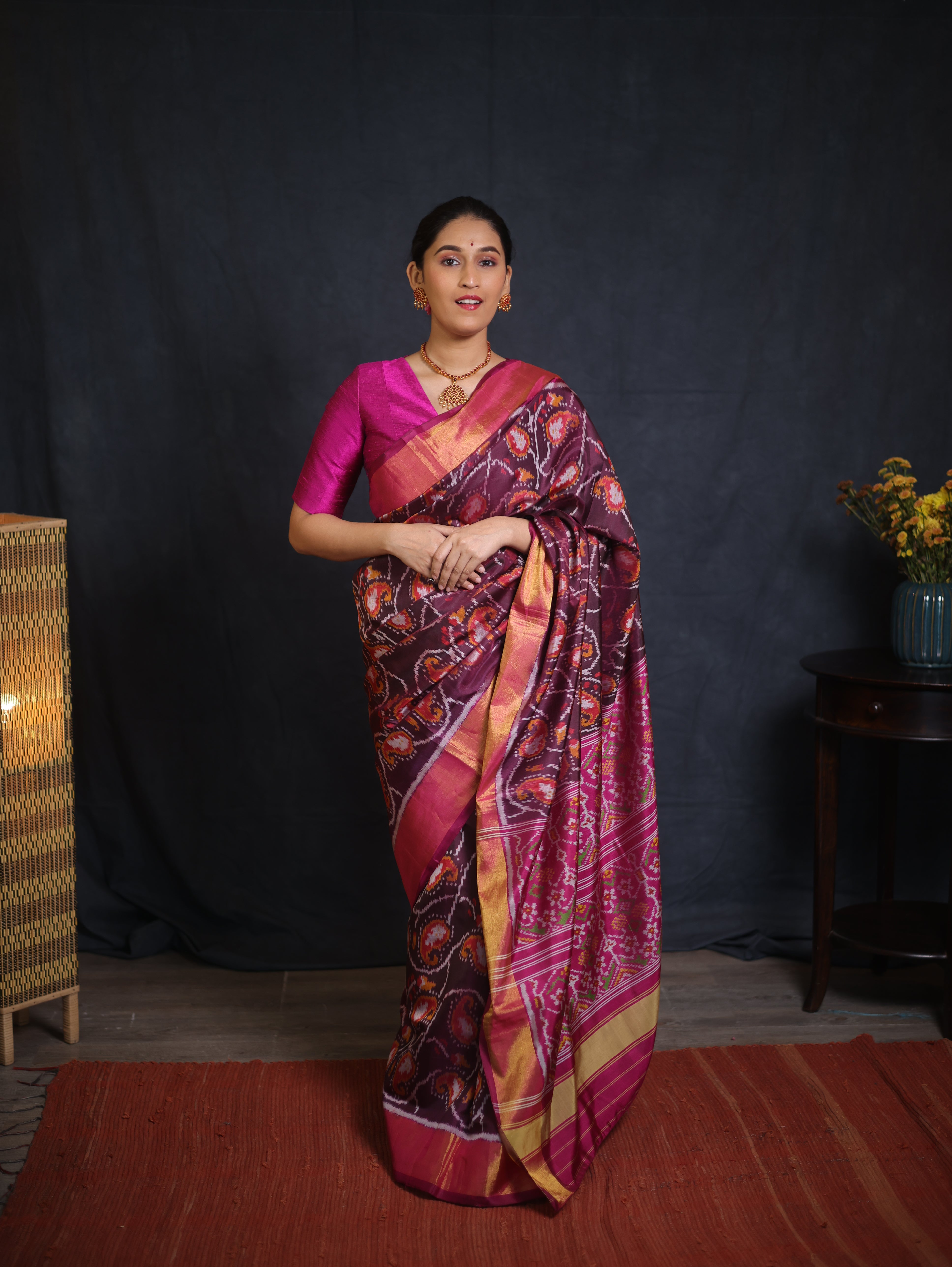 Purple Rajkot Patola Silk Saree - SRPRPSS450