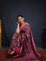 Purple Rajkot Patola Silk Saree - SRPRPSS450