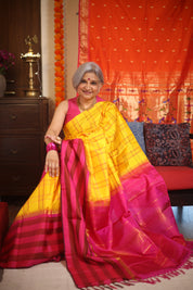 Yellow Kanjeevaram Silk Saree - SRYKSS899