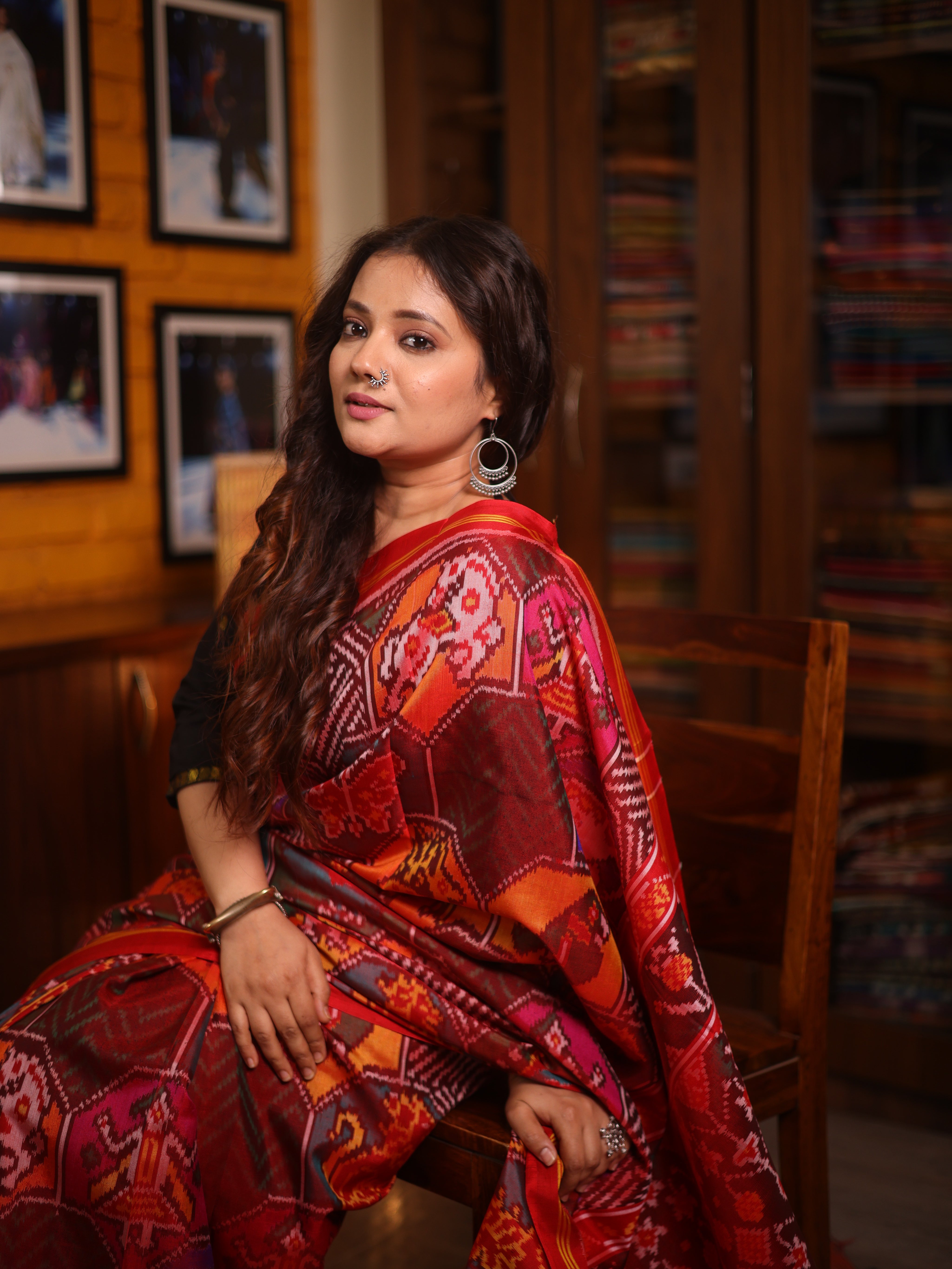Multicolour Rajkot Patola Silk Saree - SRMRPSS553