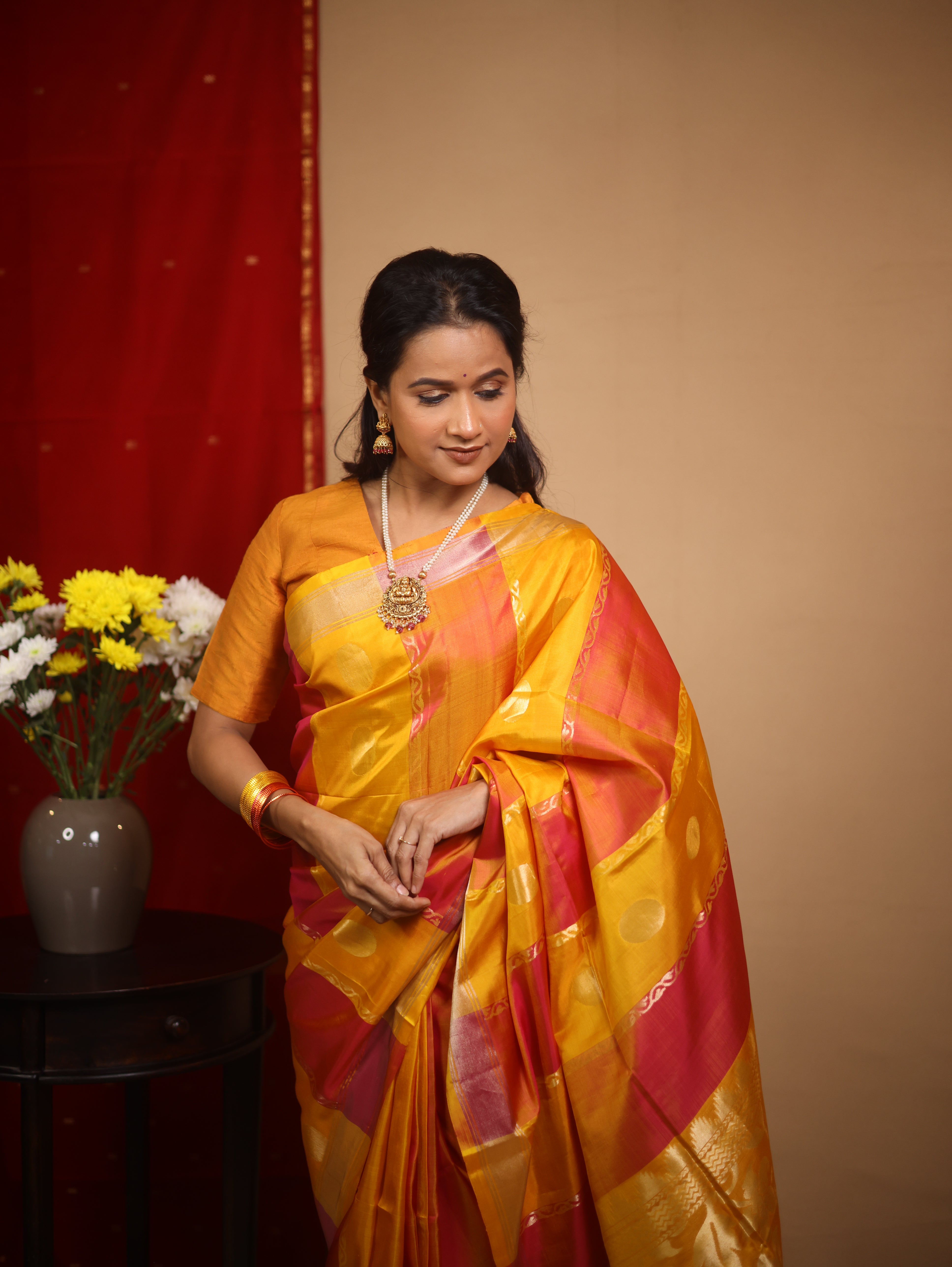 Multicolor Soft Silk Saree - SRMSSS412