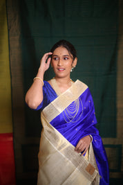Neelvanshi Kanjivaram Silk Saree - Saavari - SSNKSS86