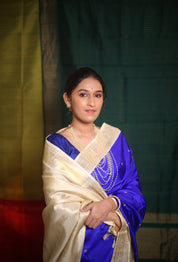 Neelvanshi Kanjivaram Silk Saree - Saavari - SSNKSS86