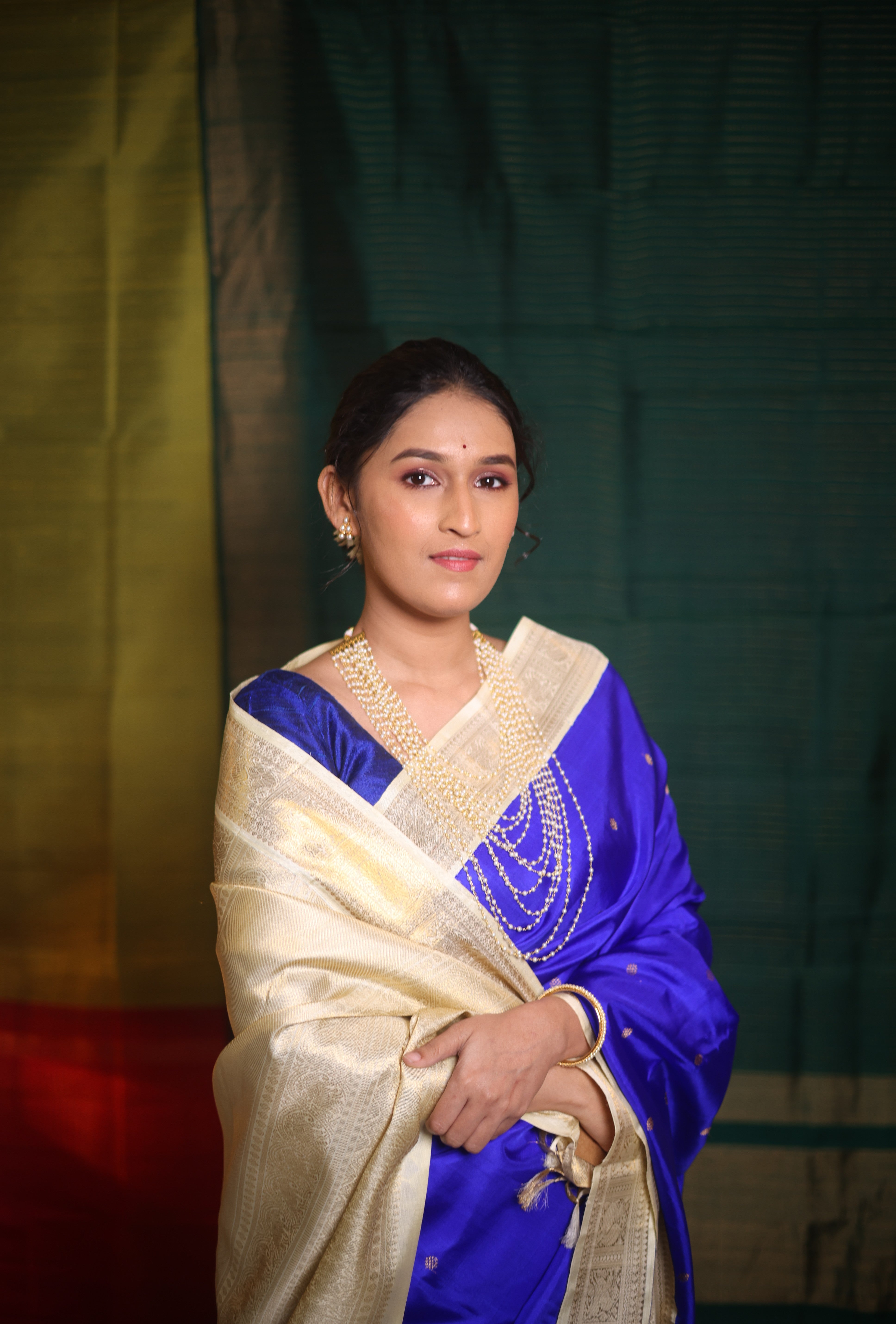 Neelvanshi Kanjivaram Silk Saree - Saavari - SSNKSS86