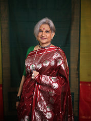 Brown Handborder Chandri Silk Saree - SRBHCSS443