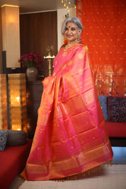 Kanak Pushpi Kanjeevaram Silk Saree - Saavari - SSKPKSS80