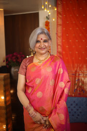 Kanak Pushpi Kanjeevaram Silk Saree - Saavari - SSKPKSS80