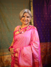 Pink Silk Paithani Saree - SRPSPS685