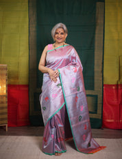 Two Tone Pink Gadwal Silk Saree - SRTTPGSS579