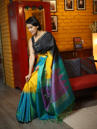 Multicolored Soft Silk Saree - SRMSSS231