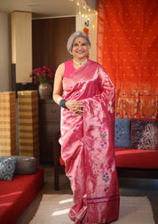 Roshika Tissue Silk Paithani Saree - Saavari - SSRTSPS03