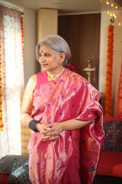 Roshika Tissue Silk Paithani Saree - Saavari - SSRTSPS03