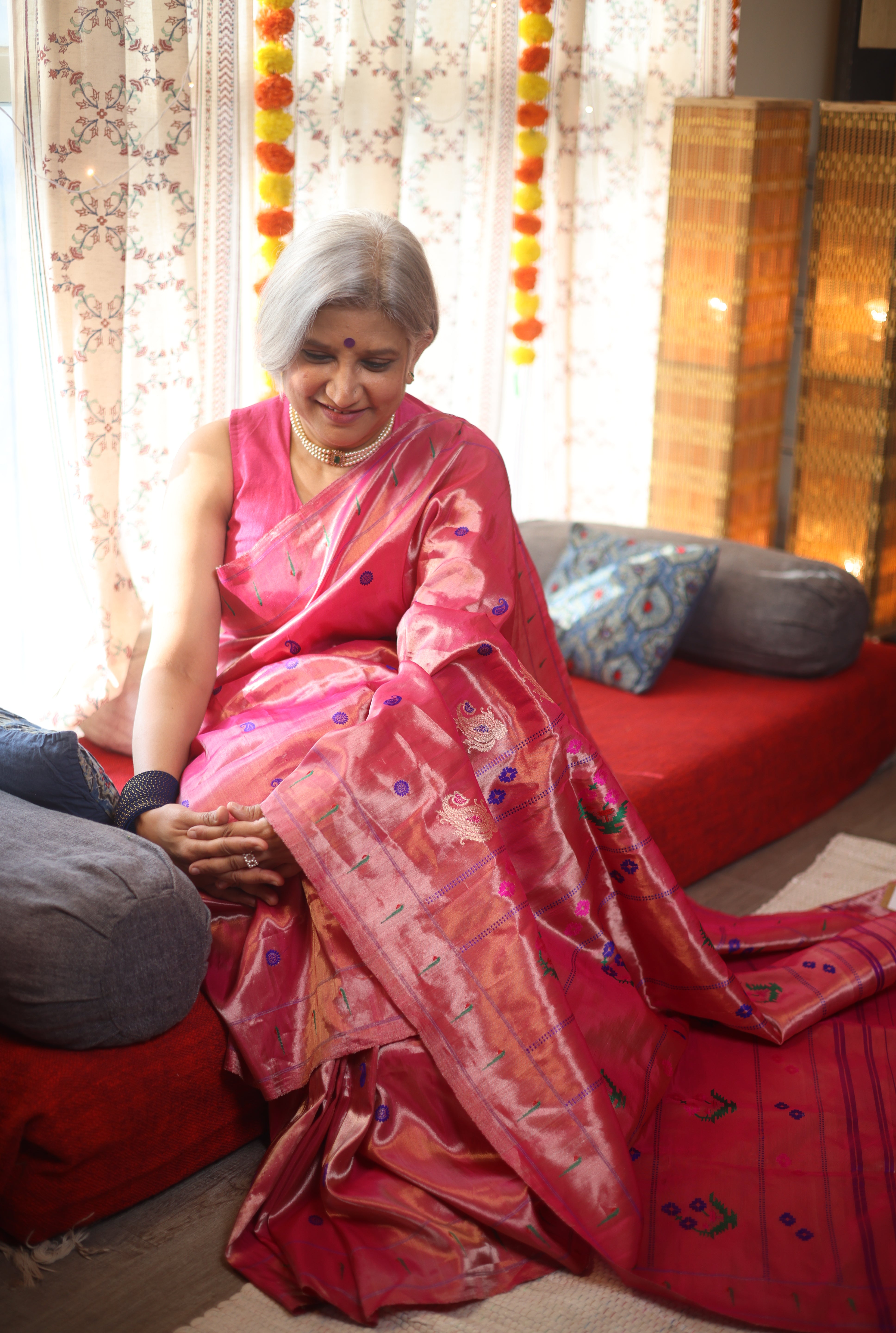 Roshika Tissue Silk Paithani Saree - Saavari - SSRTSPS03