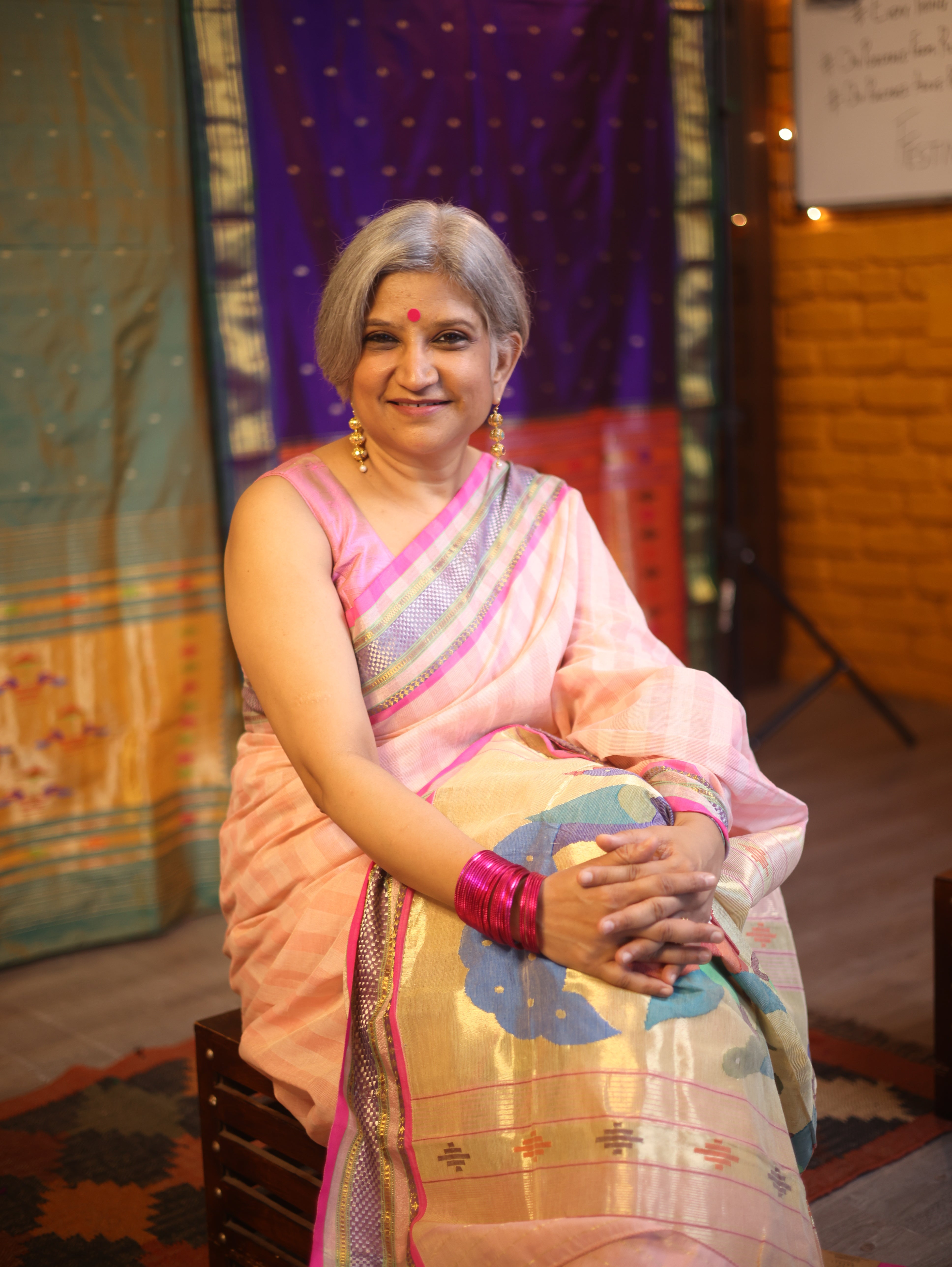 Baby Pink Cotton Paithani Saree - SRBPCPS574