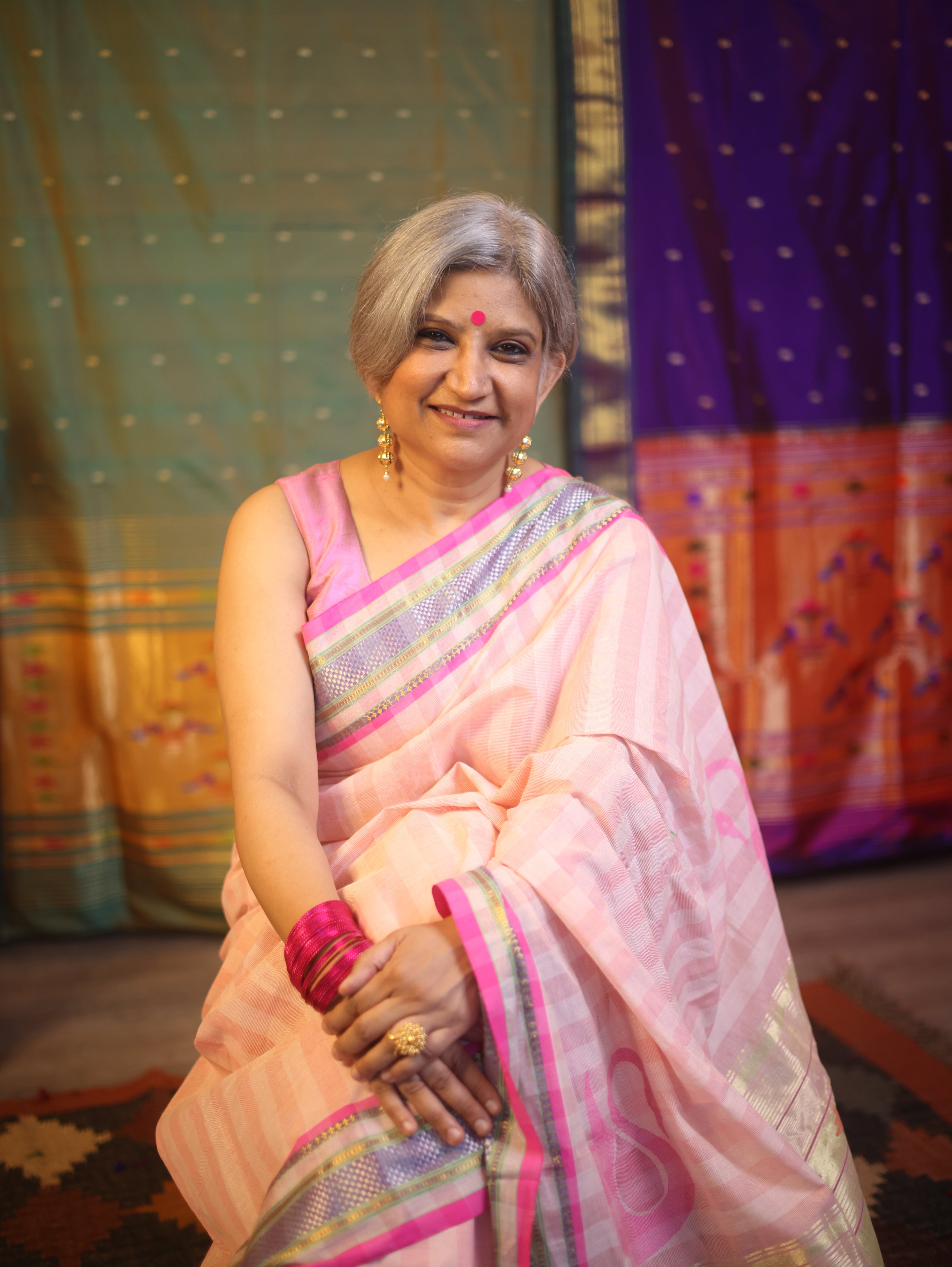 Baby Pink Cotton Paithani Saree - SRBPCPS574