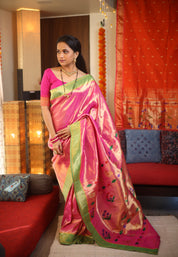Rajnandini Tissue Silk Paithani Saree - Saavari - SSRTSPS01