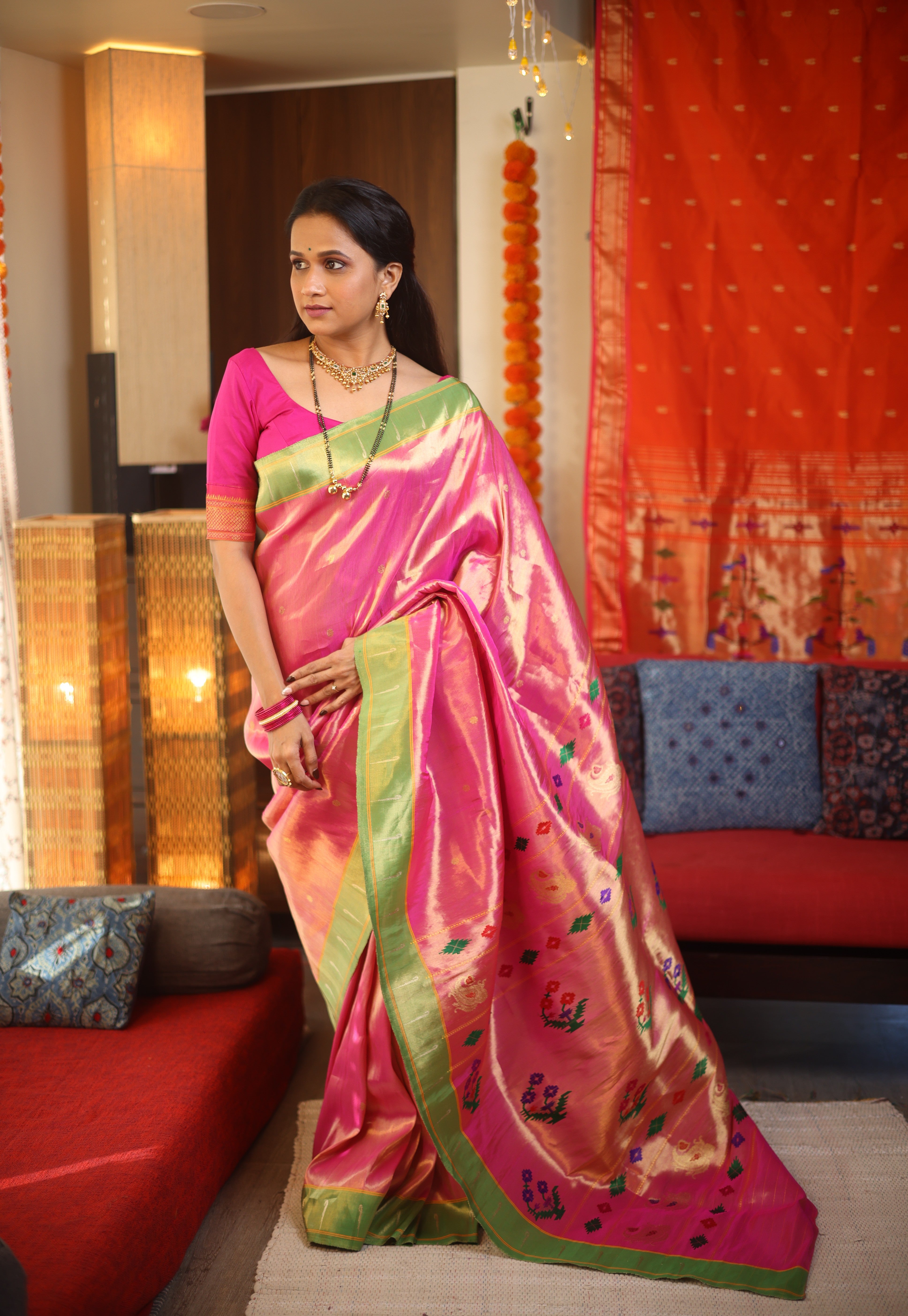Rajnandini Tissue Silk Paithani Saree - Saavari - SSRTSPS01