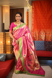 Rajnandini Tissue Silk Paithani Saree - Saavari - SSRTSPS01