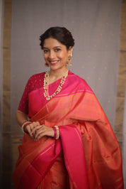 Peach Kanjivaram Silk Saree - SRPKSS929