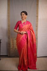 Peach Kanjivaram Silk Saree - SRPKSS929